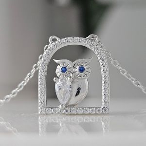 Owl Necklace,  925 Sterling Silver, Vintage Charmed Aroma